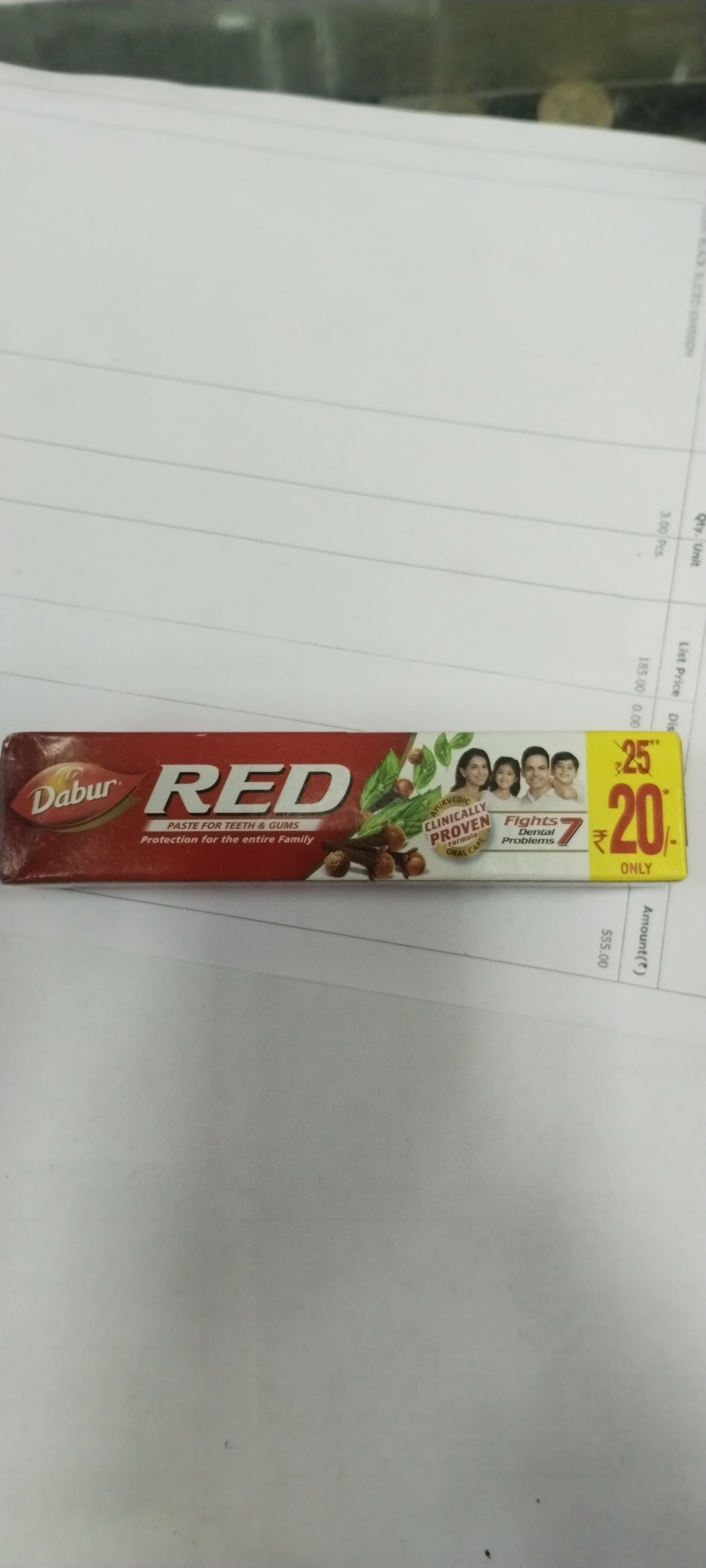 Dabur Red Paste for teeth & climes
