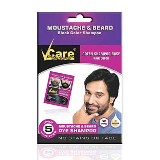 V care hair colour Black shampoo Beard