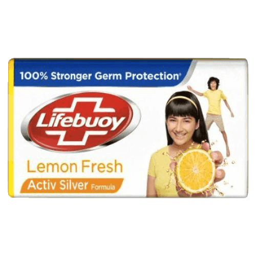 Lifebuoy Bathing Soap Lemon Fresh 100% Stronger Germ Protection 4 x 125g