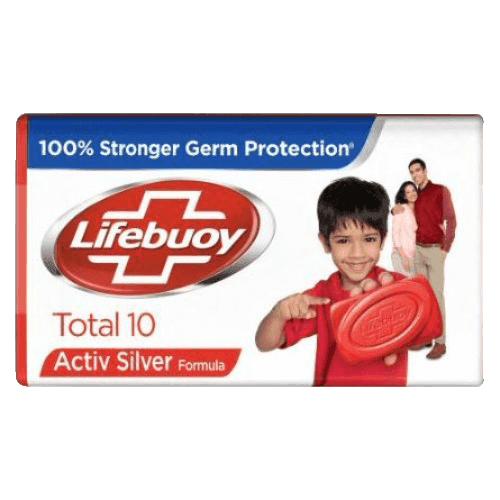 Lifebuoy Bathing Soap Total 10 100% Stronger Germ Protection 4 x 125g