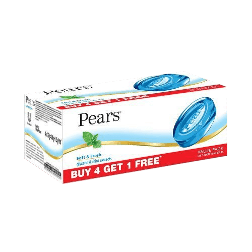 Pears Bathing Soap Soft & Fresh B4G1