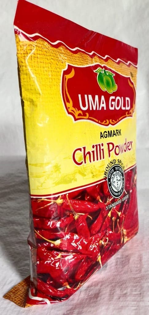 "Uma Gold Chilli Powder - 100% Natural and Pure - No Artificial Colors or Preservatives - 200gm"