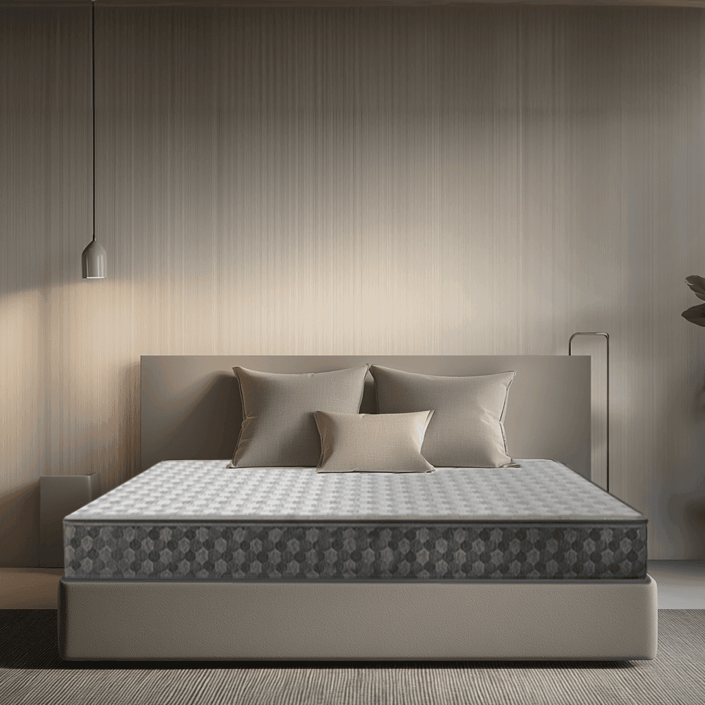 Sleepwell Stargold Mattress | Profiled HR Foam | Medium Firm | Anti- Sag Tech Mattress | Acuprofile Technology | Neem Fresche Technology | King Size | 84x72x4 | 5 Yrs Warranty
