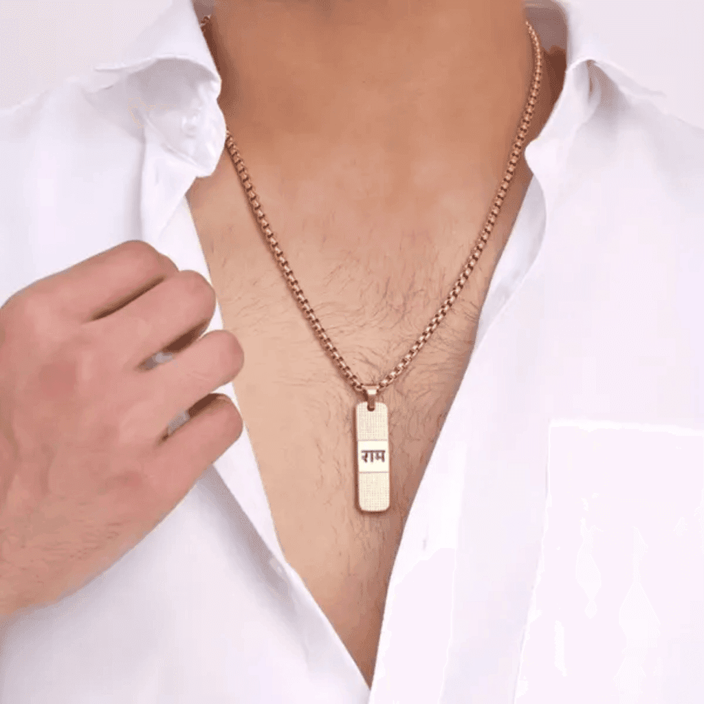 RAM PENDANT WITH MATTE FINISH HIGH GOLD CHAIN FOR BOY'S AND MEN'S