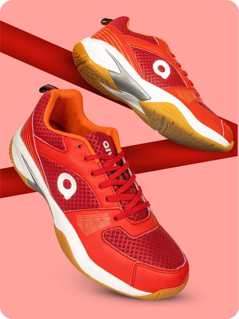 AIVIN Attract Unisex White Badminton Shoes