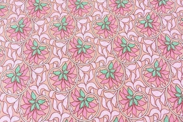 3001-Hometrade India-Standard King Size (90*108 Inches)-Pure Cotton Jaipuri Double Bedsheet With Matching Pillow Cover