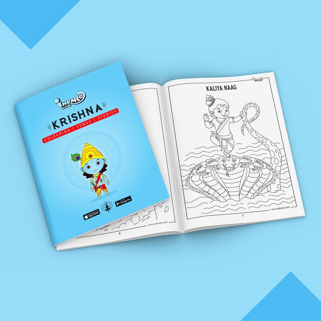 Krishna Reusable Colouring Book | AR Feature