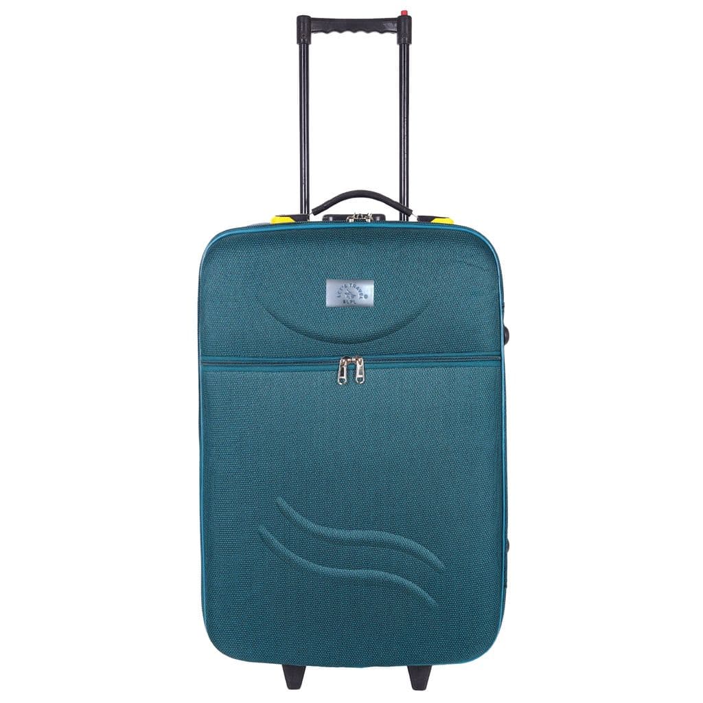 Carry-On Luggage, Lightweight and Durable Suitcase with Spinner Wheels, Teal 22