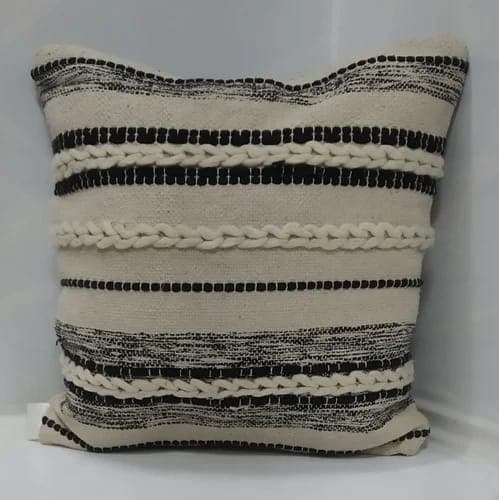 Striped Boho Handwoven Cotton Throw Pillow Cover with Tassels for Couch Sofa Bedroom Living Room Home Decor (pack of 3)