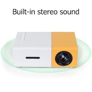 AUSHA PJ011 Mini LED Projector | Portable Home Theater with HDMI & Power Bank Support