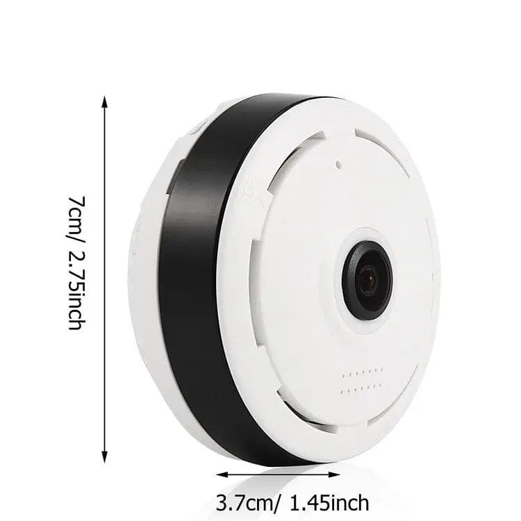 AUSHA 360 Degree WiFi Indoor Security Camera with Night Vision, Motion Alerts, Two Way Audio & App Control | Smart Home CCTV Camera