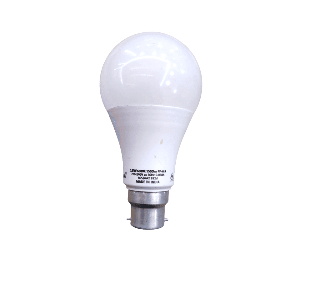 OREVA 15WATT LED LAMP 6500K B22 PIN (1 YEAR WARRANTY) PACK OF 2