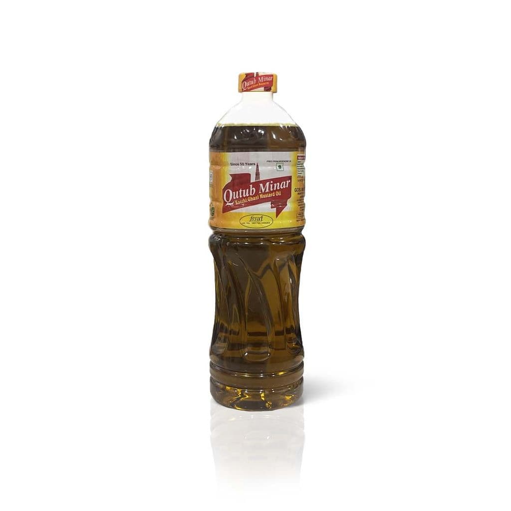 Qutub Minar Kacchi Ghani Mustard Oil - 1 Liter