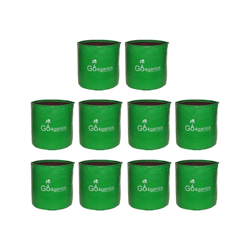 Go4ganics 220 GSM HDPE 21x24 Grow Bag (Pack of 10)