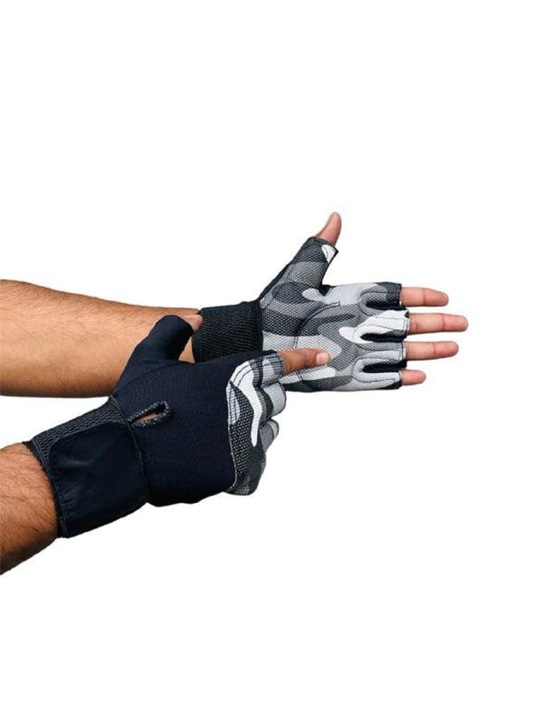 Body Smith Unisex Camo Gym Gloves for with Wrist Support