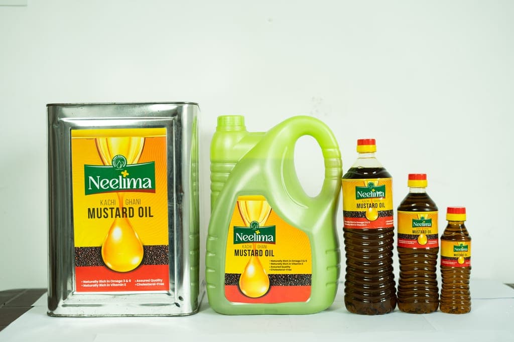 Neelima Kachi Ghani Mustard Oil 5L