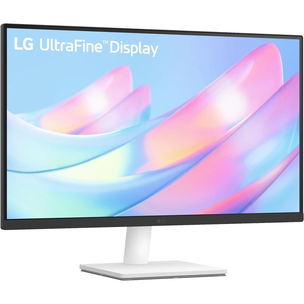 LG 27US500-W, 27 Inch Ultrafine Monitor, IPS, 4K UHD (3840x2160), 60Hz,HDR10 up to 90% DCI-P3 Color gamut, Borderless Design, Reader Mode, Flicker Safe, HDMI X 2, DisplayPort, Head Phone Out - White