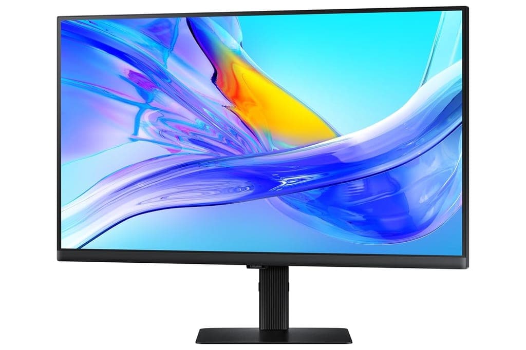Samsung 27"(68.47cm) 4K ViewFinity S8 Monitor|UHD 3840 x 2160|IPS|Type-C 90W|SRGB 99%|LAN Port|Inbuilt KVM Switch|350nits|PIP|PBP|HDR10|Easy Setup Stand|HAS Pivot Adjust|Eye Care|LS27D804UAWXXL|Black
