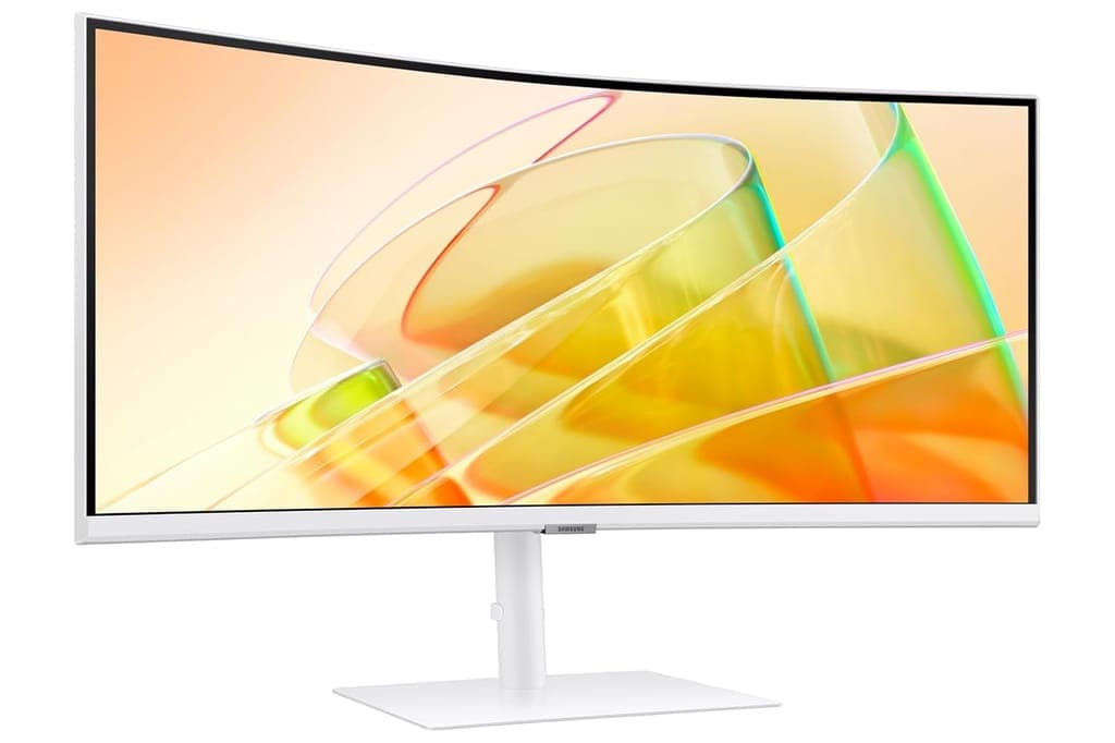 Samsung 34"(86.4cm) ViewFinity S6 Curved Monitor with Thunderbolt 4|Ultrawide WQHD 3440 X 1440|100hz|SRGB 115%|LAN Port|Speaker|KVM Switch|PIP|PBP|HDR10|HAS Swivel|LS34C650TAWXXL|Warm White