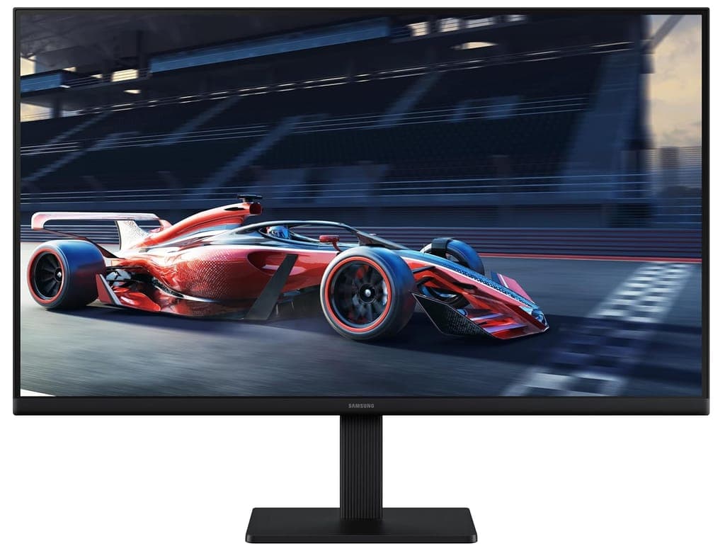 Samsung 22" (54.6 cm) S3 Flat Monitor|Super Slim Borderless Design|IPS Panel|FHD 1920 x 1080|100 Hz|5 ms|Ports-HDMI,VGA|Game Mode|Eye Saver Mode||Wall Mountable|LS22D300GAWXXL|Black