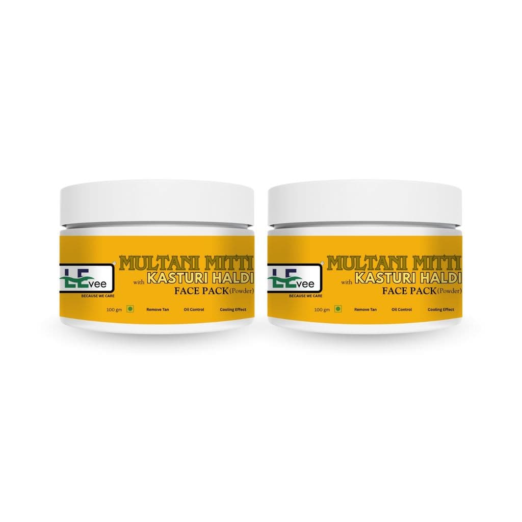 LEvee 100% Natural Kasturi Haldi Powder | Pure Wild Turmeric for Face & Skin Brightening | Non-Staining Acne & Pimple Control Mask | No Preservatives, No Chemicals | Glowing Skin & Tan Removal | For All Skin Types | 200gm