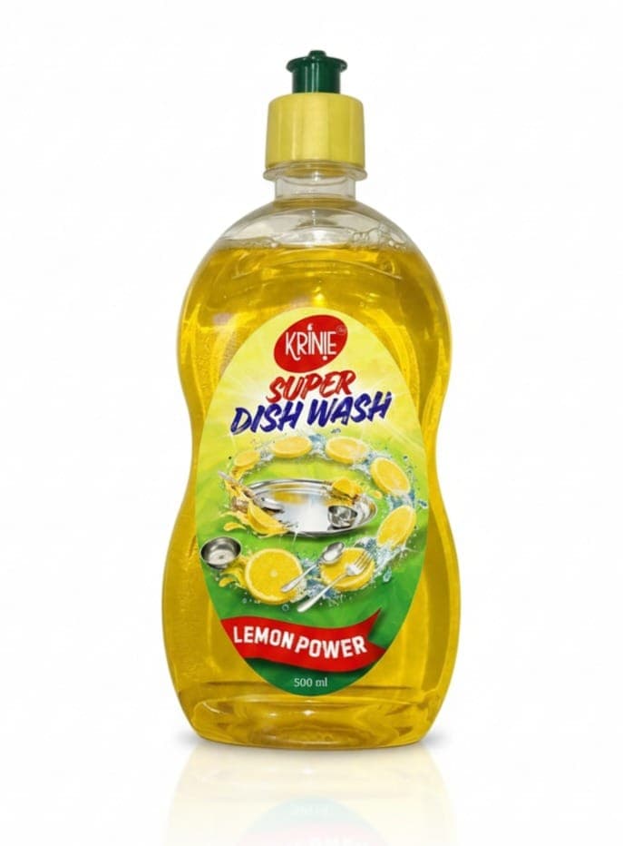 KRINIE Super Dish Wash Liquid with Lemon Power - 500 ml