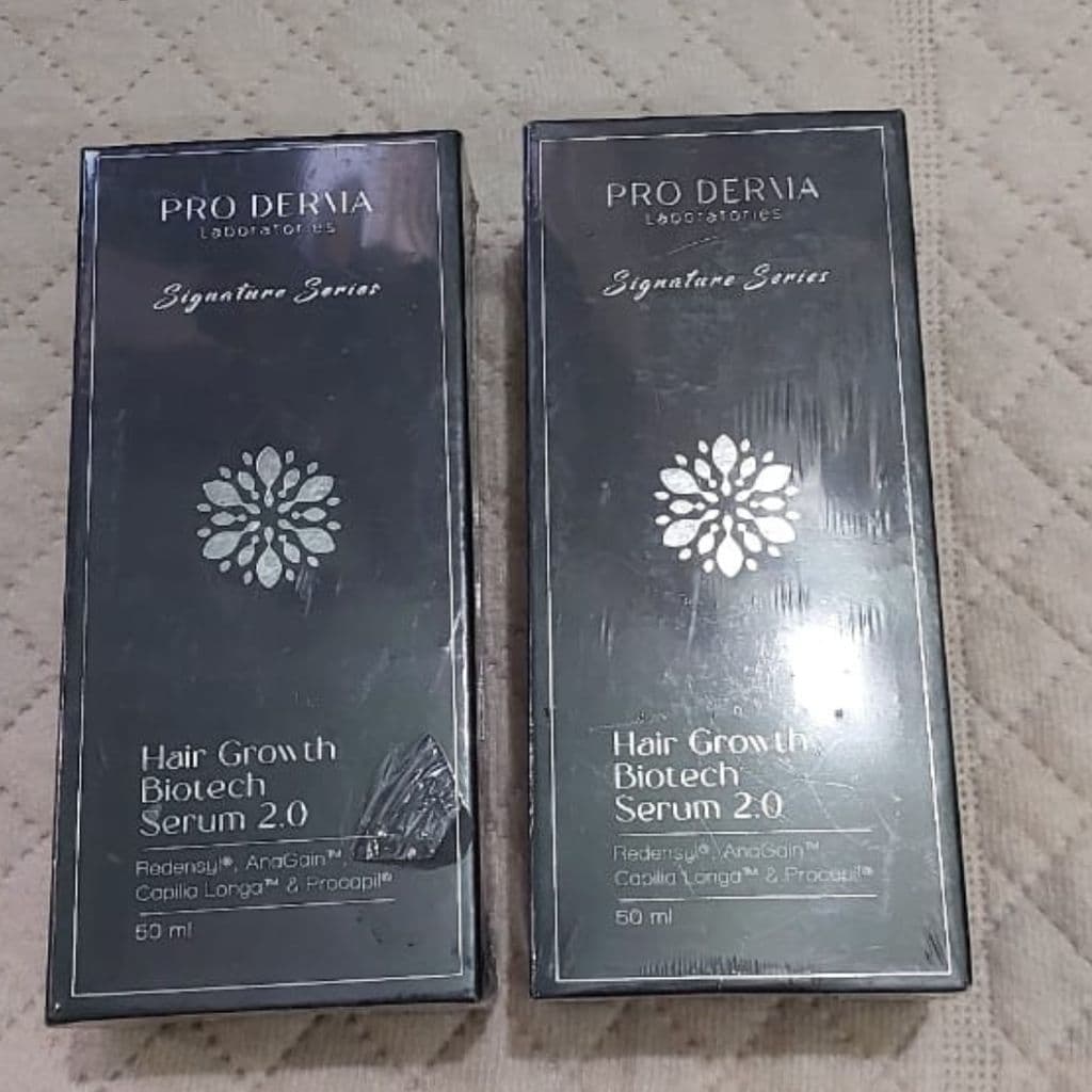 Pro Derma Hair Growth Serum Pack of 2 Advanced Hair Regrowth Formula for Fuller, Thicker, Healthier Hair and Hair Thinning Prevention