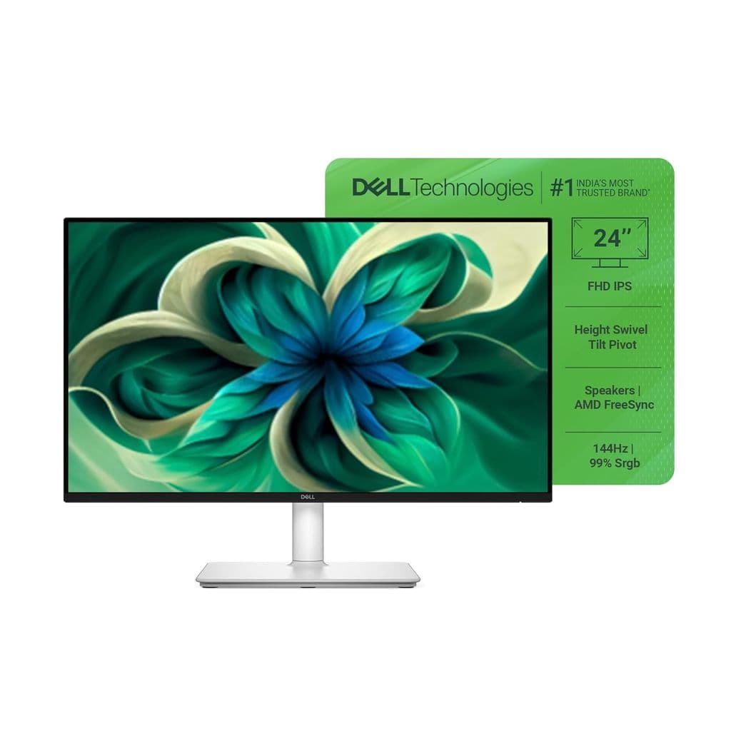 Dell S2425HSM 24"/60.45cm FHD Monitor, 144Hz Refresh Rate, IPS Panel, 1ms Response, Flicker-free, Contrast 1500:1, 2xHDMI, Built-in 6W Dual Speakers, Warranty 3 Years, TÜV Rheinland 4-Star Eye Comfort