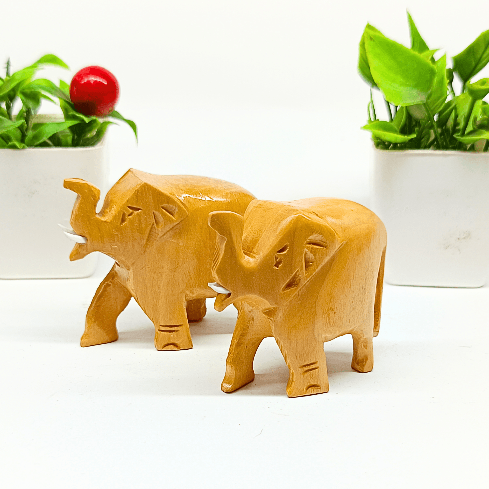 handcrafted-wooden-small-elephant-sculptures-|-set-of-21