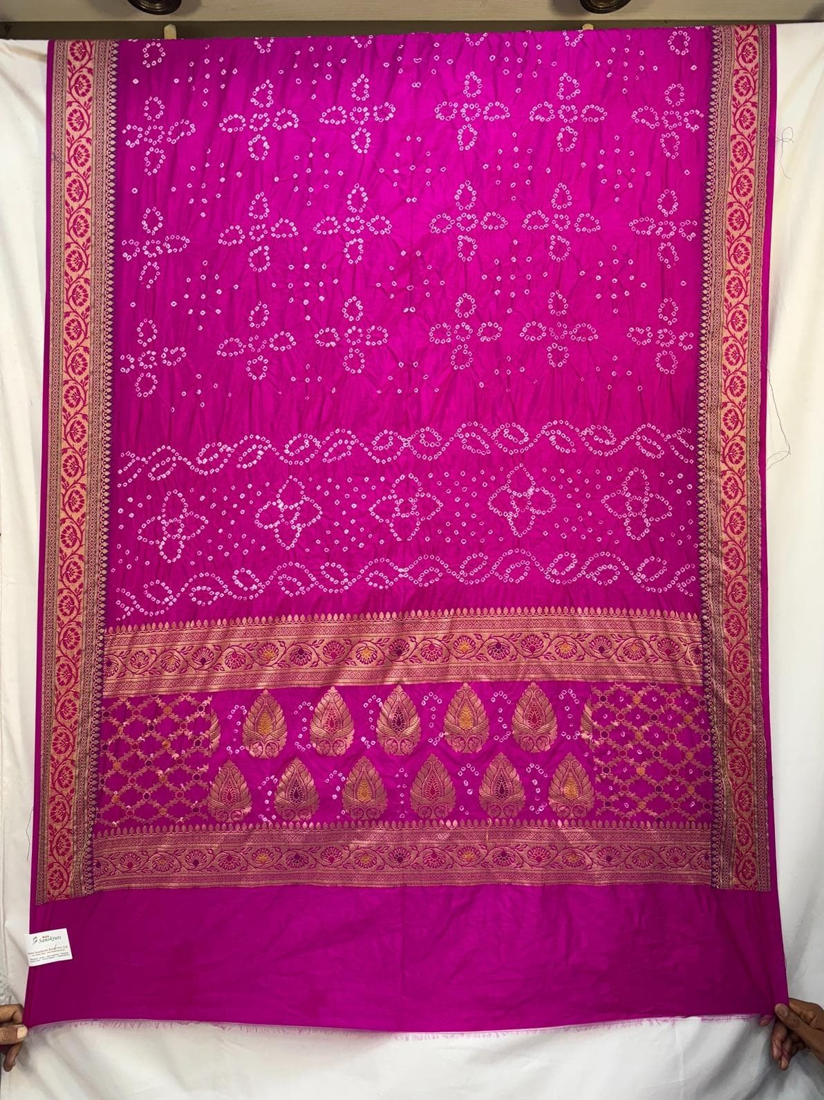 kala-sanskruti-all-over-pink-color-dupion-silk-bandhani-saree-6.5m-with-blouse-piece-elegant-traditional-wear-bridal-saree-for-women1
