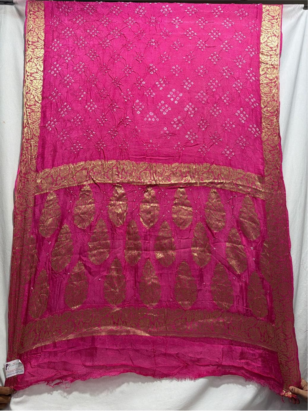 kala-sanskruti-all-over-pink-color-art-silk-bandhani-saree-6.5m-with-blouse-piece-elegant-traditional-wear-bridal-unique-saree-for-women1