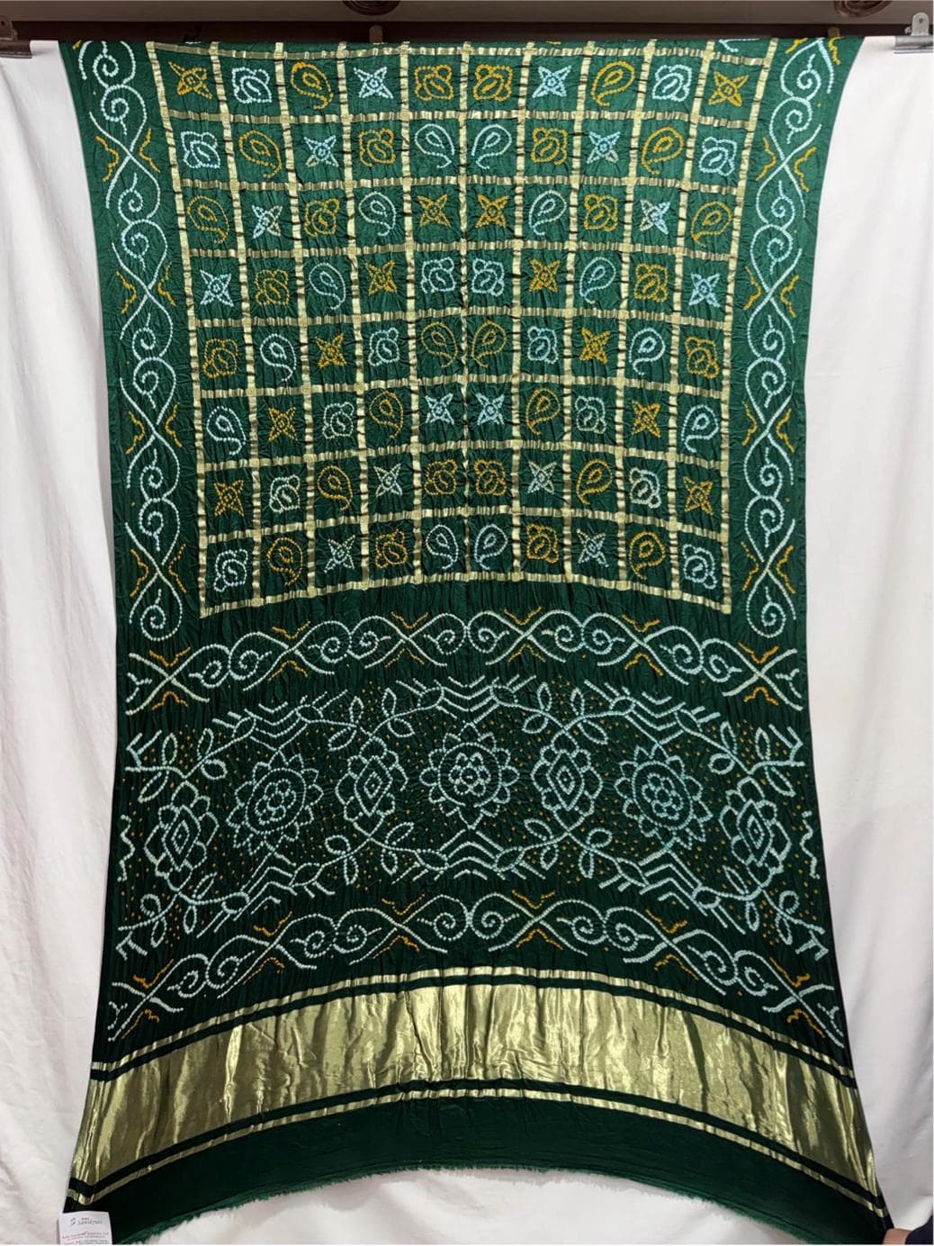 kala-sanskruti-all-over-green--color-pure-gaji-silk-heavy-gharchola-bandhani-saree-6.5m-with-blouse-piece-elegant-traditional-wear-gharchola-saree-for-women1