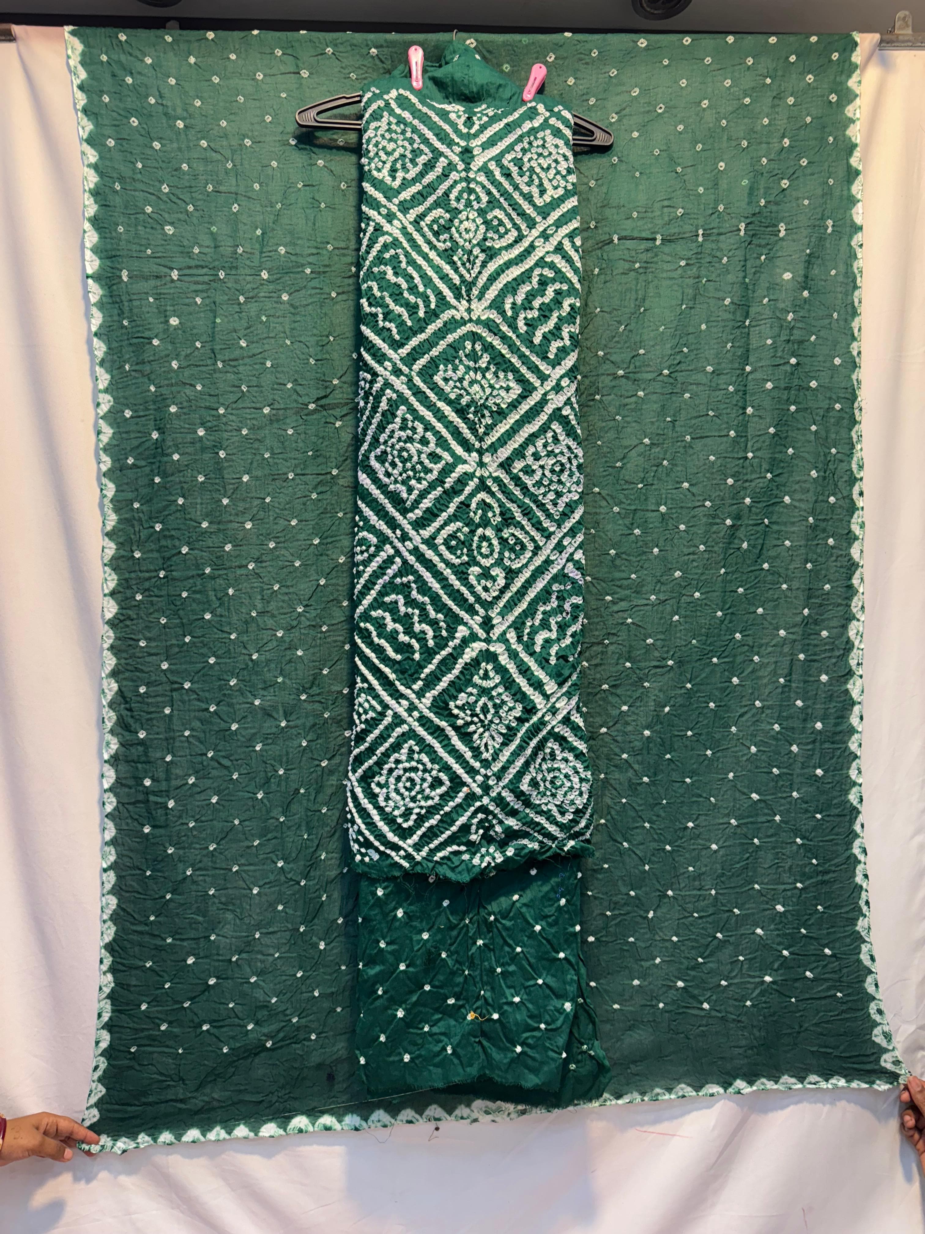 kala-sanskruti-all-over-green-color-heavy-cotton-satin-bandhani-dress-2.5-m-(each-piece)-elegant-traditional-wear-dress-material-for-women1