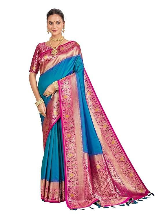 banarasi-silk-jacquard-saree-rich-pallu-and-zari-border-with-unstitched-blouse-piece1