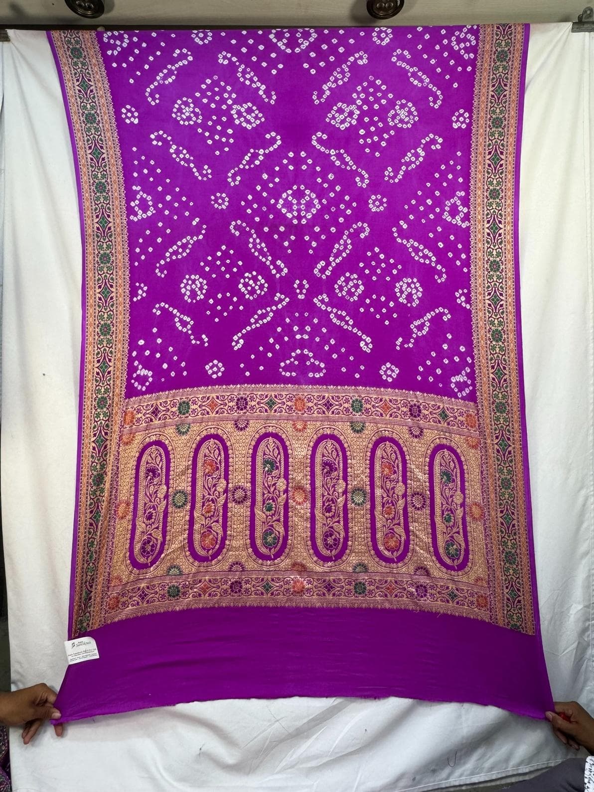 kala-sanskruti-all-over-majenta-color-dupion-silk-bandhani-saree-6.5m-with-blouse-piece-elegant-traditional-wear-bridal-saree-for-women1