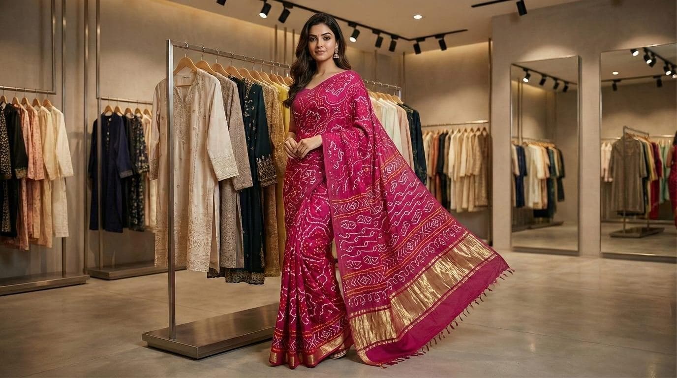 kala-sanskruti-all-over-rani-pink-color-pure-gaji-silk-bandhani-saree-6.5m-with-blouse-piece-elegant-traditional-wear-saree-for-women1