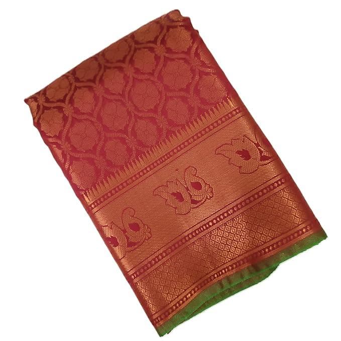 fancy-brocade-semi-silk-saree-with-contrast-rich-pallu-and-contrast-running-blouse1