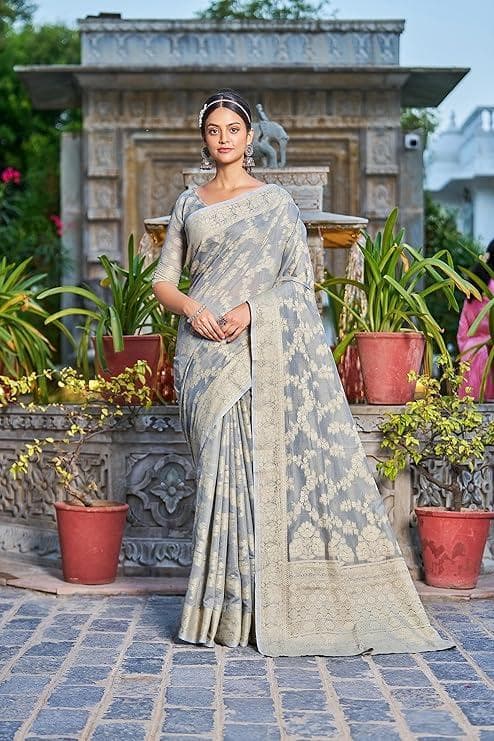 women's-lucknowi-chikankari-linen-cotton-woven-sarees-for-women-with-blouse-sarees-for-women1