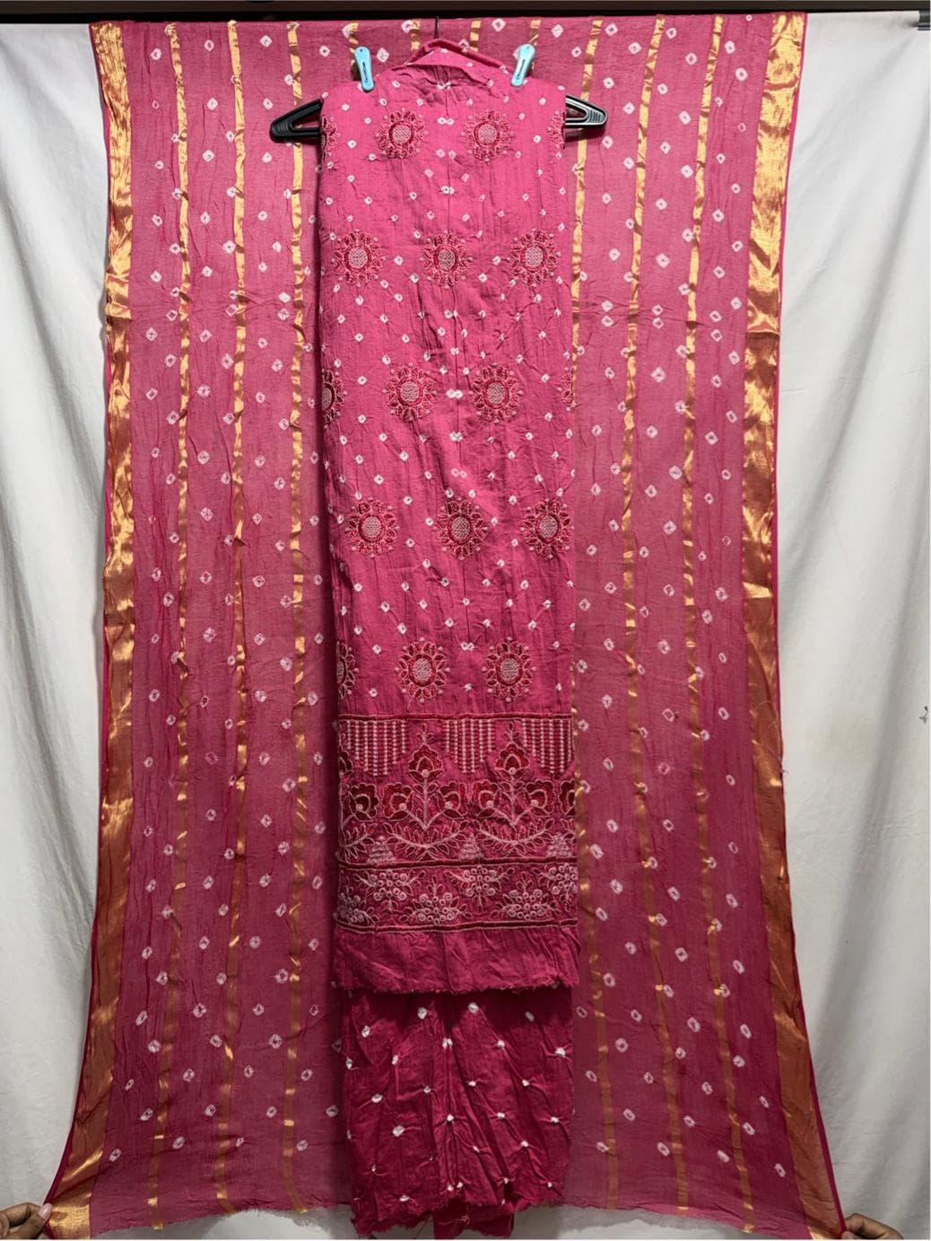 kala-sanskruti-all-over-pink-color-heavy-cotton-satin-bandhani-dress-2.5-m-(each-piece)-elegant-traditional-wear-dress-material-for-women1