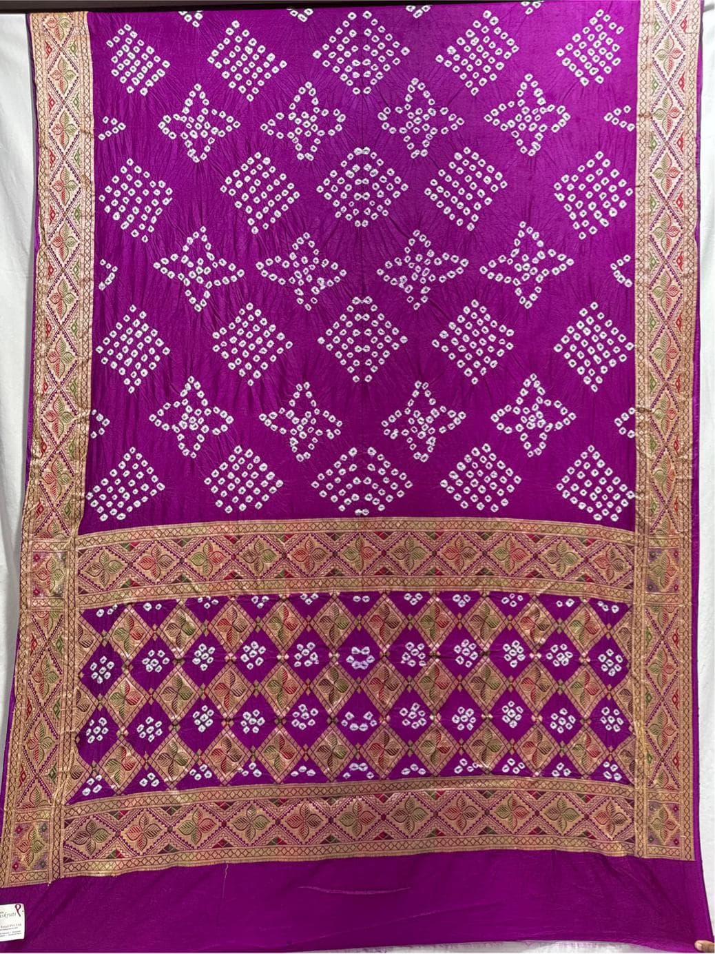 kala-sanskruti-all-over-magenta-color-dupion-silk-bandhani-saree-6.5m-with-blouse-piece-elegant-traditional-wear-bridal-saree-for-women1