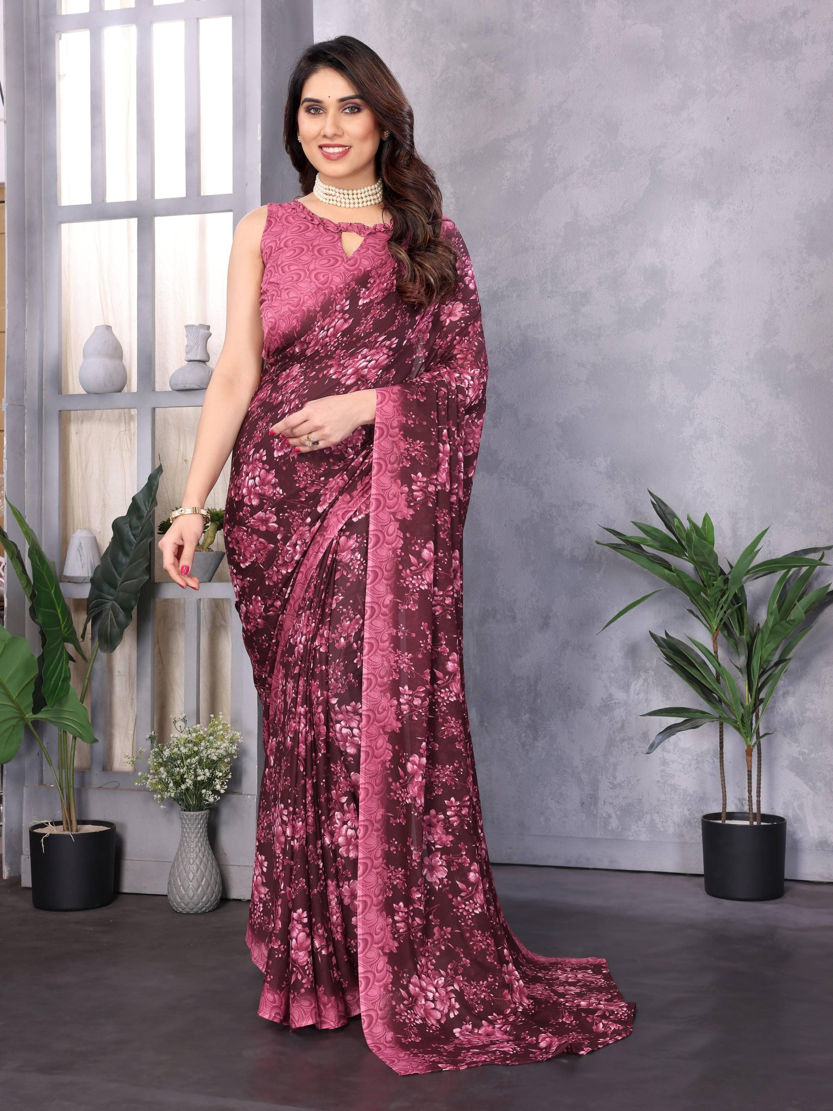 floral-printed-georgette-saree1