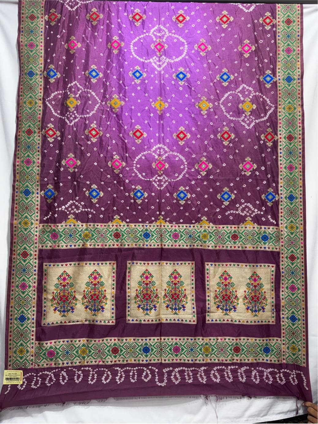 kala-sanskruti-all-over-magenta-shaded-color-dupion-silk-bandhani-saree-6.5m-with-blouse-piece-elegant-traditional-wear-bridal-saree-for-women1