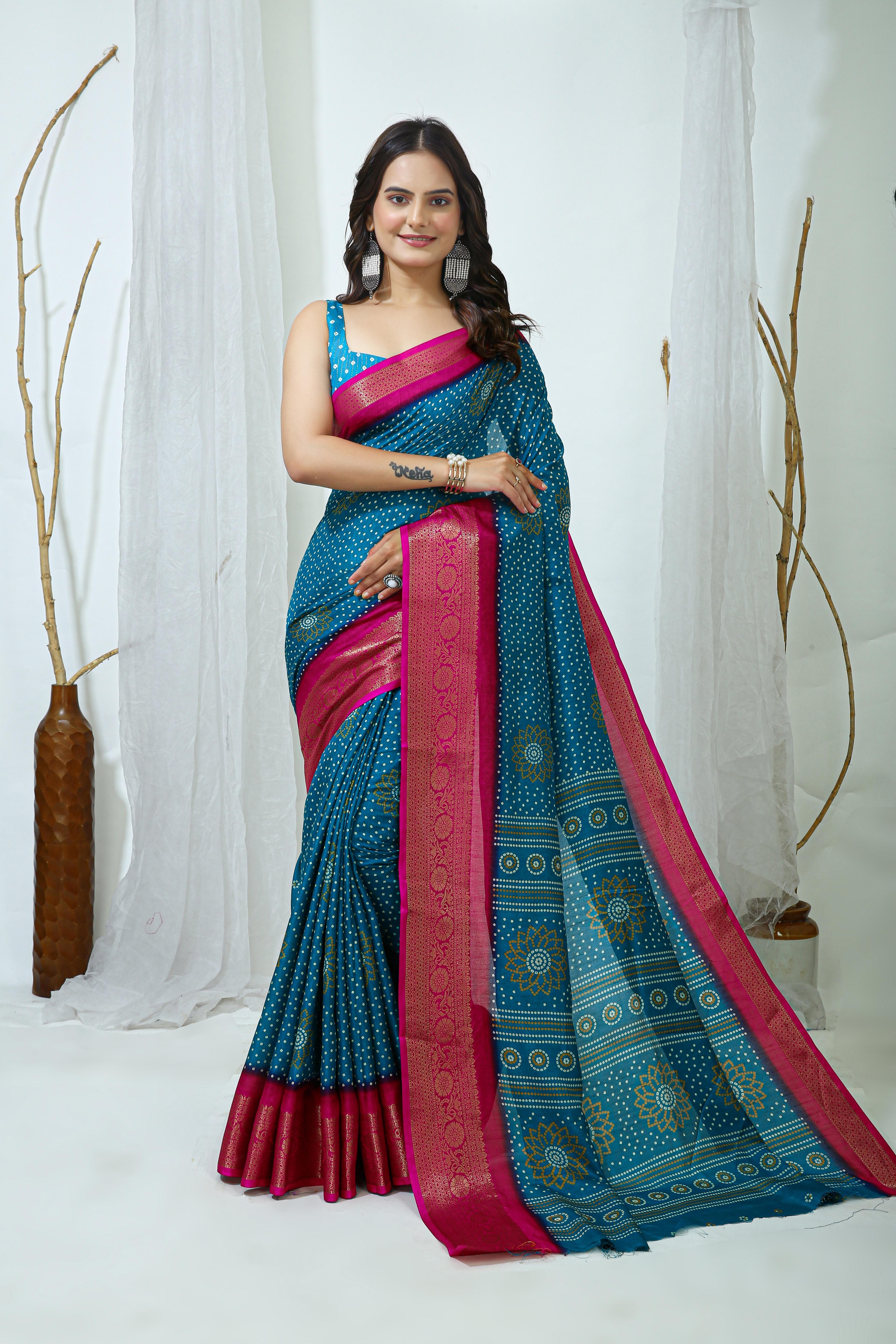 bandhani-print-dola-silk-saree-with-zari-border1