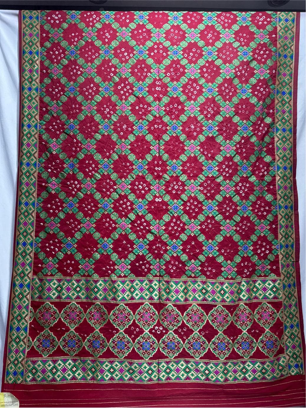 kala-sanskruti-all-over-maroon-color-dupion-silk-bandhani-saree-6.5m-with-blouse-piece-elegant-traditional-wear-bridal-saree-for-women1