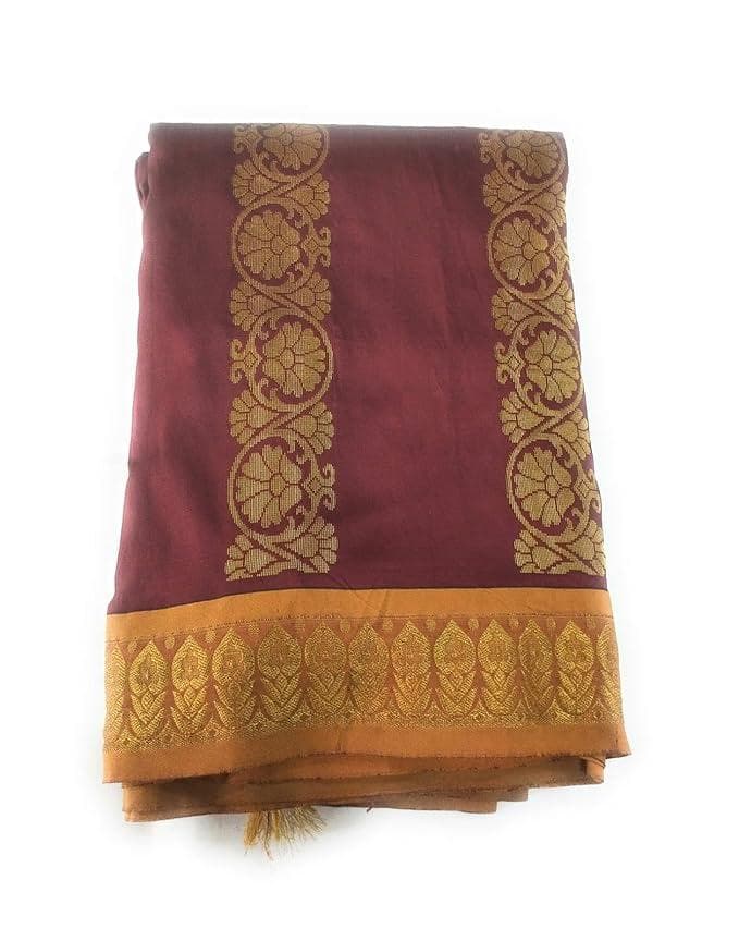 silk-cotton-saree-with-blue-border-and-blouse,-red1