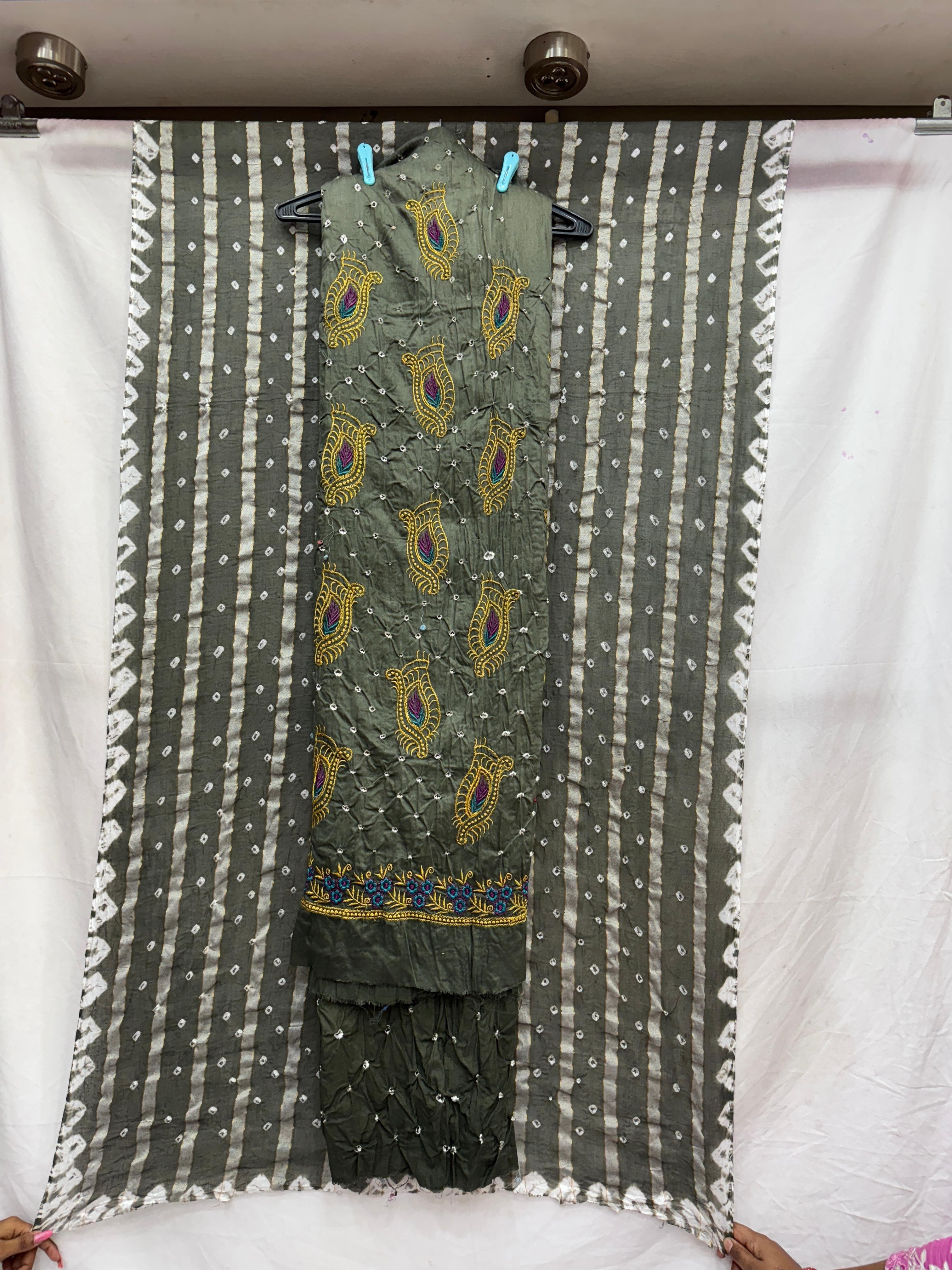 kala-sanskruti-all-over-grey-color-heavy-cotton-satin-bandhani-dress-2.5-m-(each-piece)-elegant-traditional-wear-dress-material-for-women1