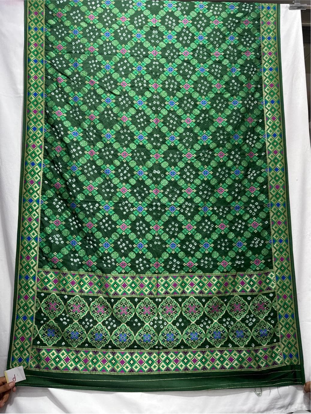kala-sanskruti-all-over-green-color-dupion-silk-bandhani-saree-6.5m-with-blouse-piece-elegant-traditional-wear-bridal-saree-for-women1