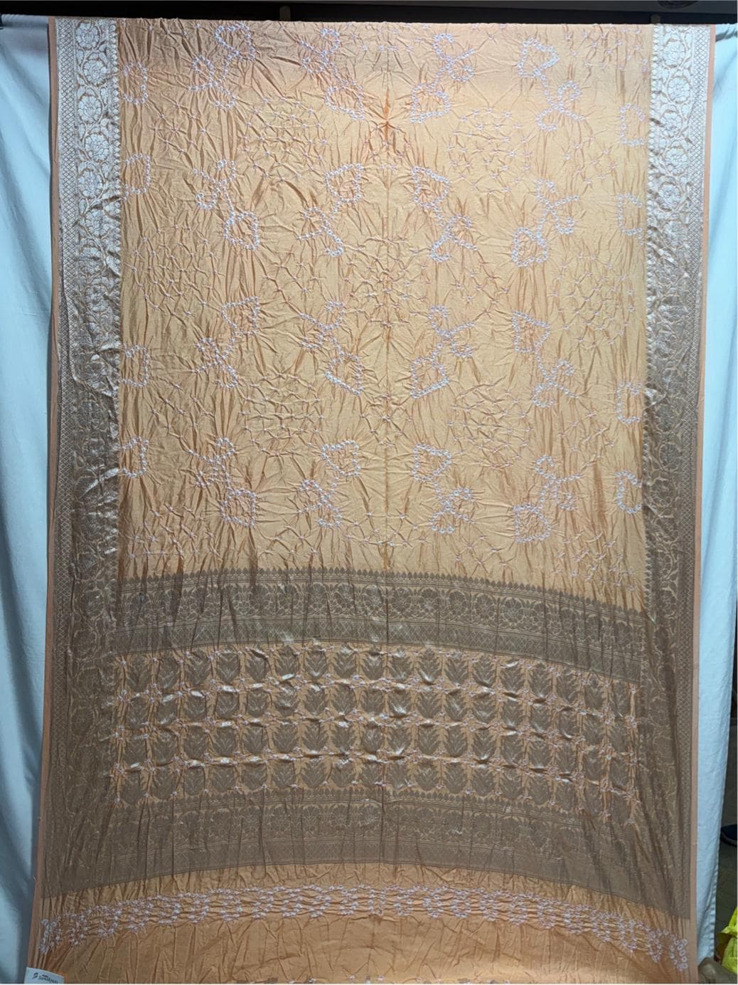 kala-sanskruti-all-over-orange-color-dupion-silk-bandhani-saree-6.5m-with-blouse-piece-elegant-traditional-wear-bridal-saree-for-women1