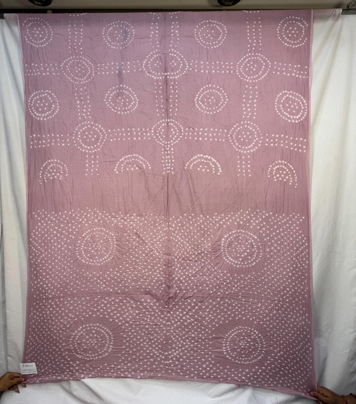 kala-sanskruti-all-over-light-pink-color-cotton-bandhani-saree-6.5m-with-blouse-piece-elegant-traditional-wear-saree-for-women1