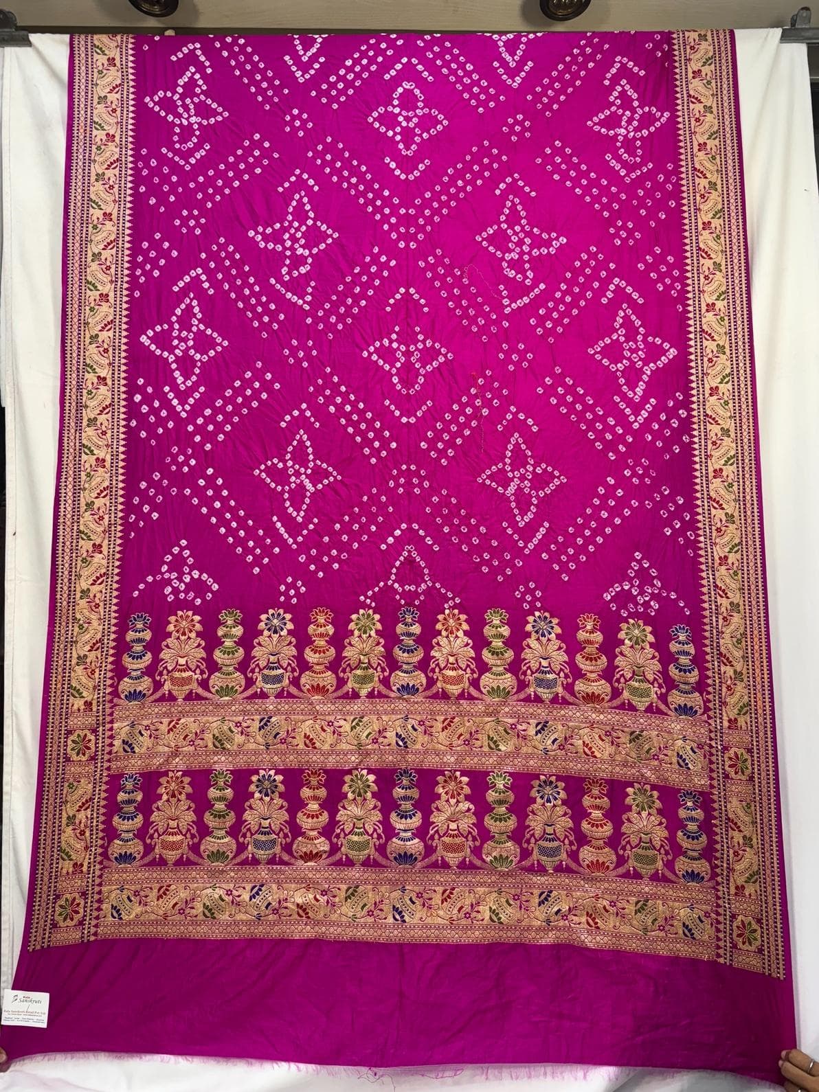 kala-sanskruti-all-over-pink-color-dupion-silk-bandhani-saree-6.5m-with-blouse-piece-elegant-traditional-wear-bridal-saree-for-women1